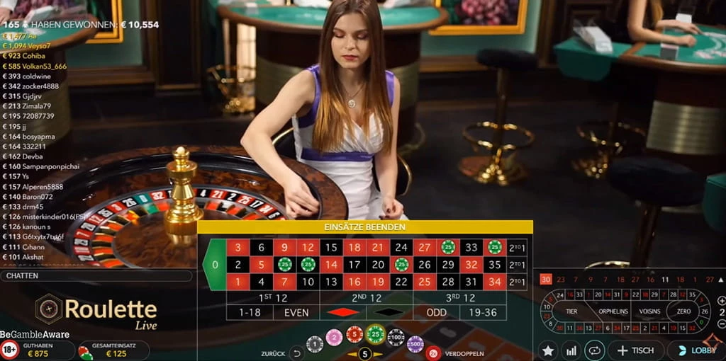 Live Roulette auf Smartphone und Desktop